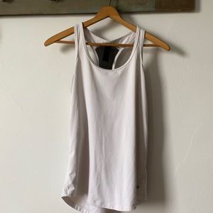 White workout tank top